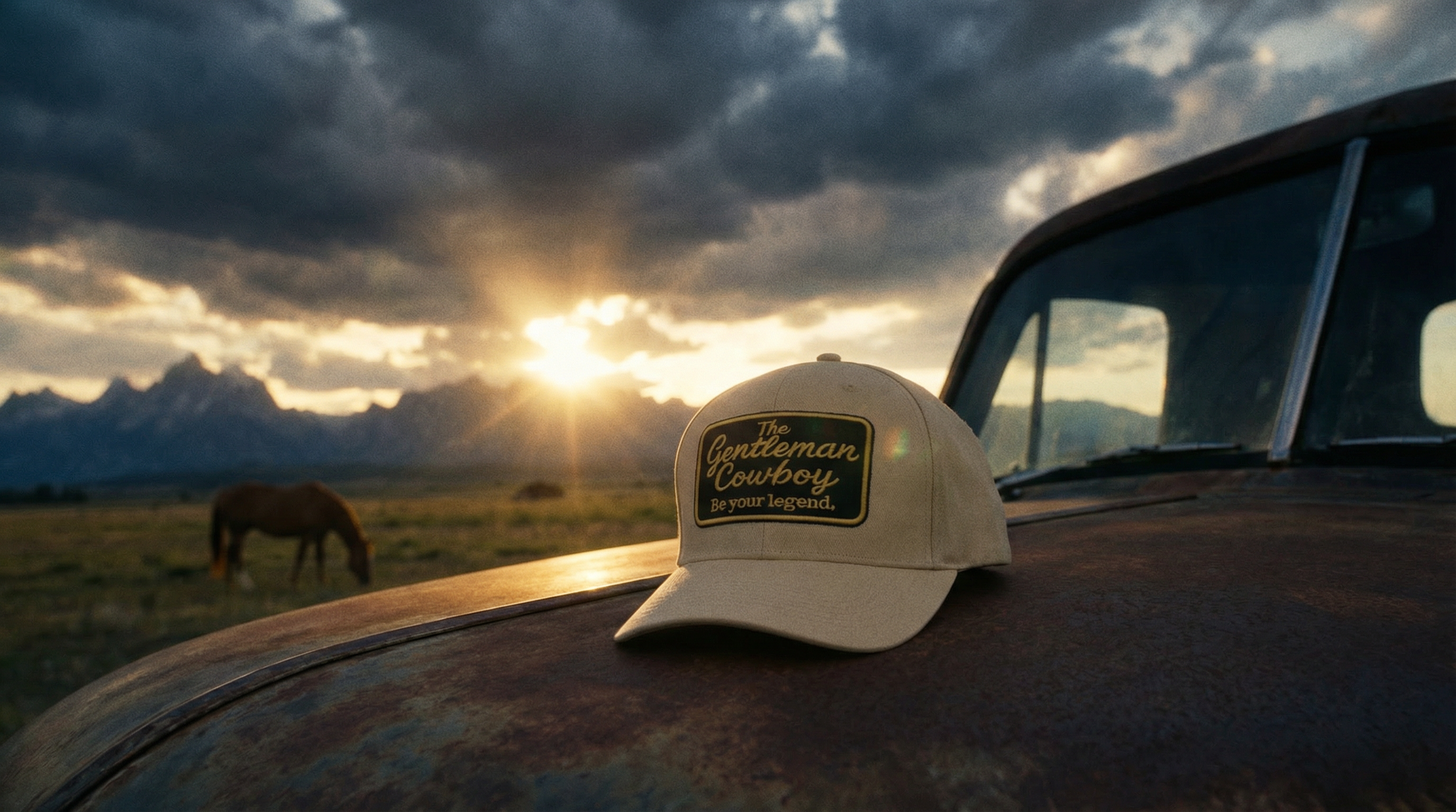 Sand  "Rancher" Baseball cap (non-distressed)